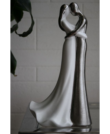 Скульптура "Silver lovers" 29 см