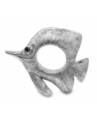 Фігурка срібна риба 14 см