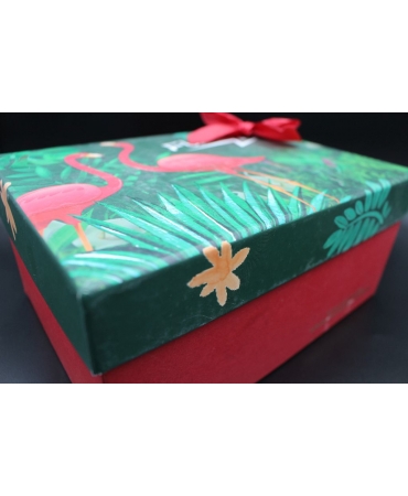 Подарункова коробка з фламінго