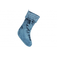 Оксамитовий чобіток для подарунків синій