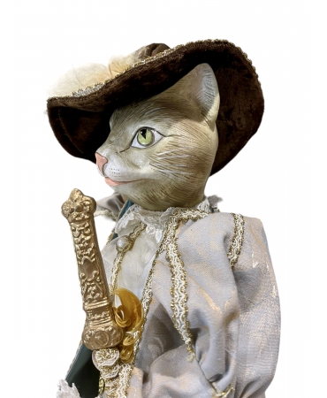 Декоративна лялька "Кіт в чоботях" 59 см