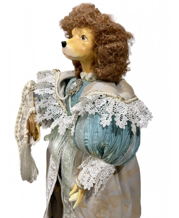 Декоративна лялька "Собака-дама" 54 см