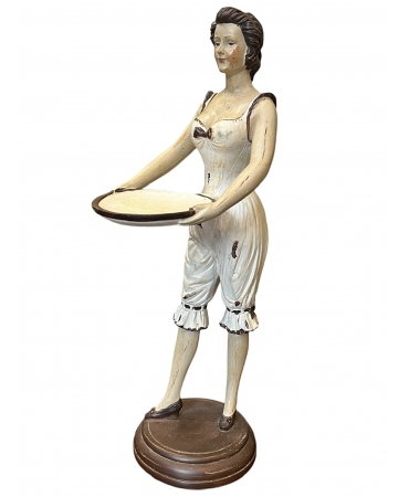 Статуетка жінка з підносом 36 см