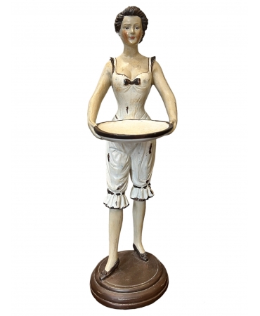 Статуетка жінка з підносом 36 см