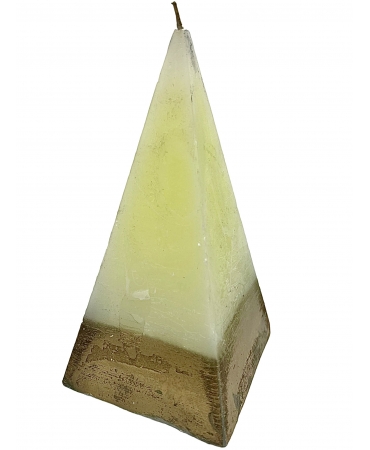 Свічка піраміда з напиленням велика