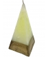 Свічка піраміда з напиленням велика