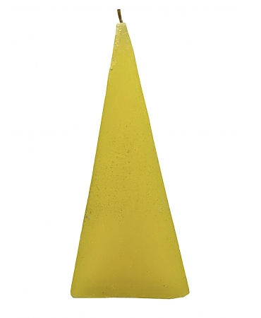 Свічка піраміда мала жовта