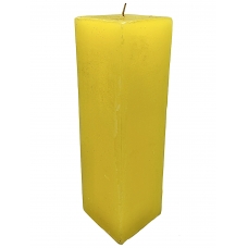 Свічка прямокутна середня жовта/помаранчева