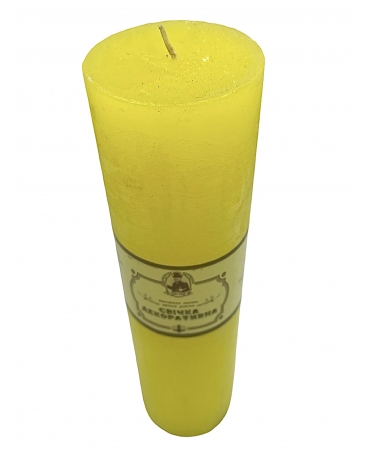свічка циліндр 29х7 жовта