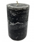 свічка циліндр чорна/сіра 9\6 см