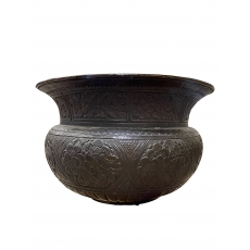 Казан з квітковим орнаментом 42 см