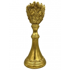 Підсвічник Лавровий букет золотий 28 см