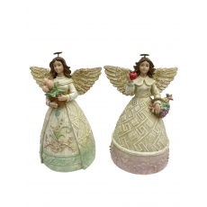  Ангели з тюльпанами та фруктами 19 см