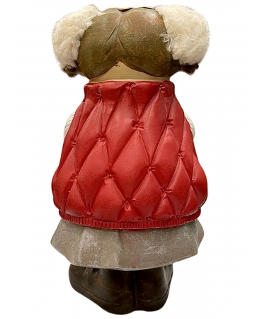 Статуетка дівчинка з подарунком 18 см