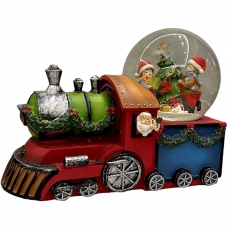 Водяна куля "діти на поїзді" з музикою 20 см