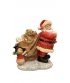 Статуетка Санта і сніговик  з подарунками 28 см.