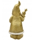 Санта статуетка з ялинкою 22,5см зол