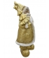 Санта статуетка з ялинкою 22,5см зол