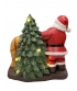 Статуетка Санта Клаус і малюк LED 19 см