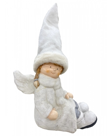 Фігурка Білий ангел дівчинка 56 см
