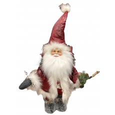 Мяка іграшка Санта Клаус з мішечком 42 см