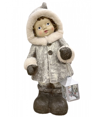 Фігурка Дівчинка в пальто з ліхтариком