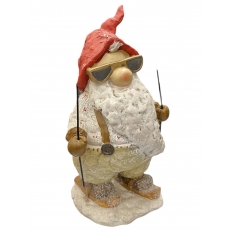 Фігурка Санта Клаус з палицями 26 см